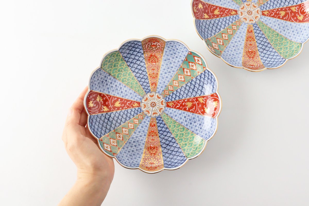 Rinkuro Kiln Old Imari Chrysanthemum Plate