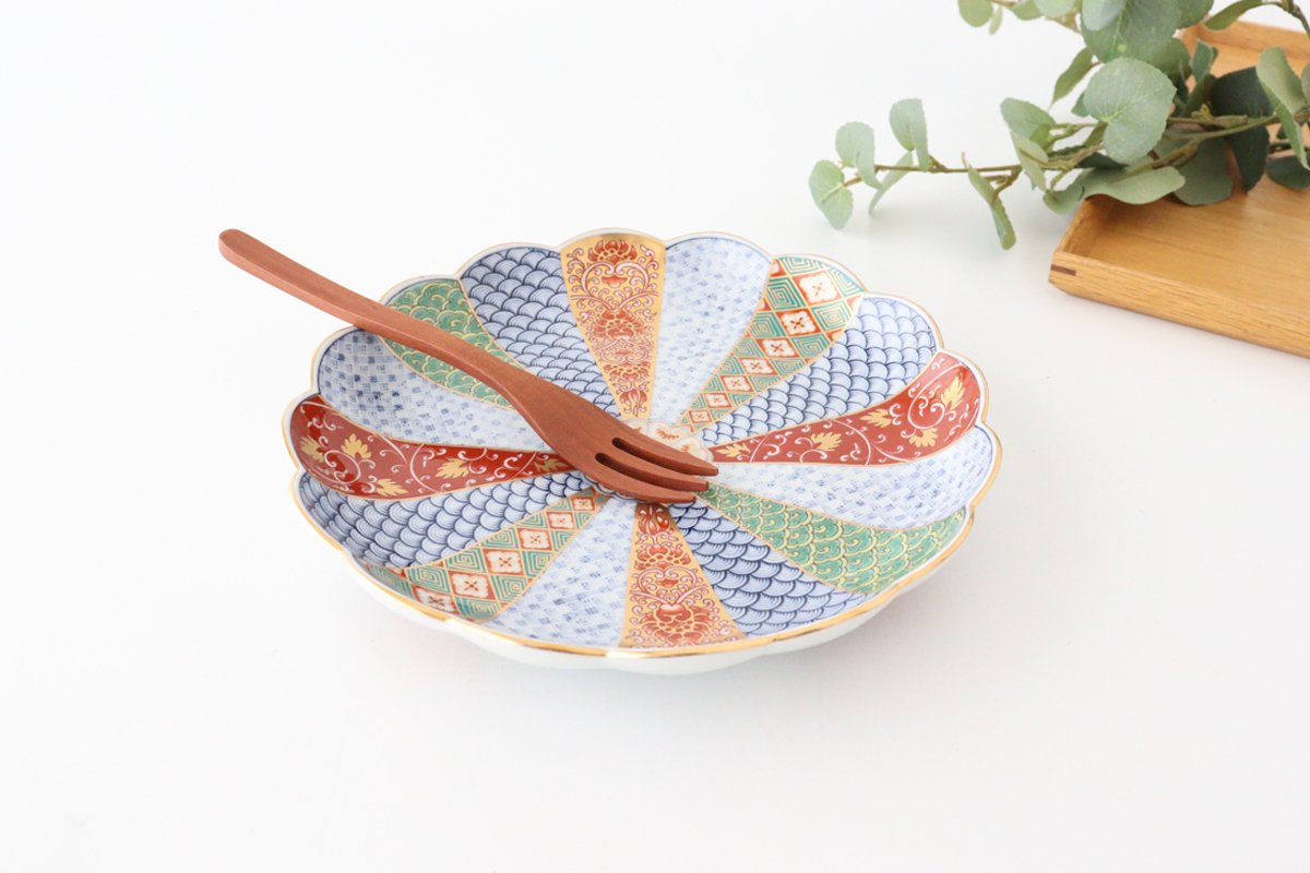 Rinkuro Kiln Old Imari Chrysanthemum Plate