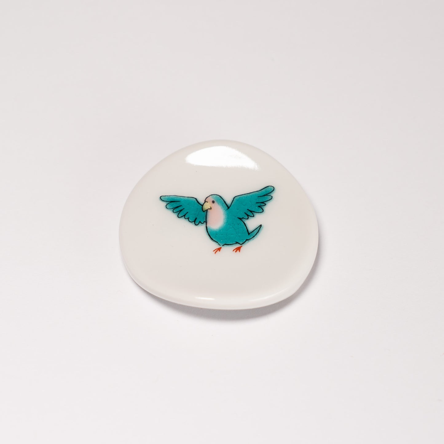 KUTANI SEAL small bird chopstick rest (F)
