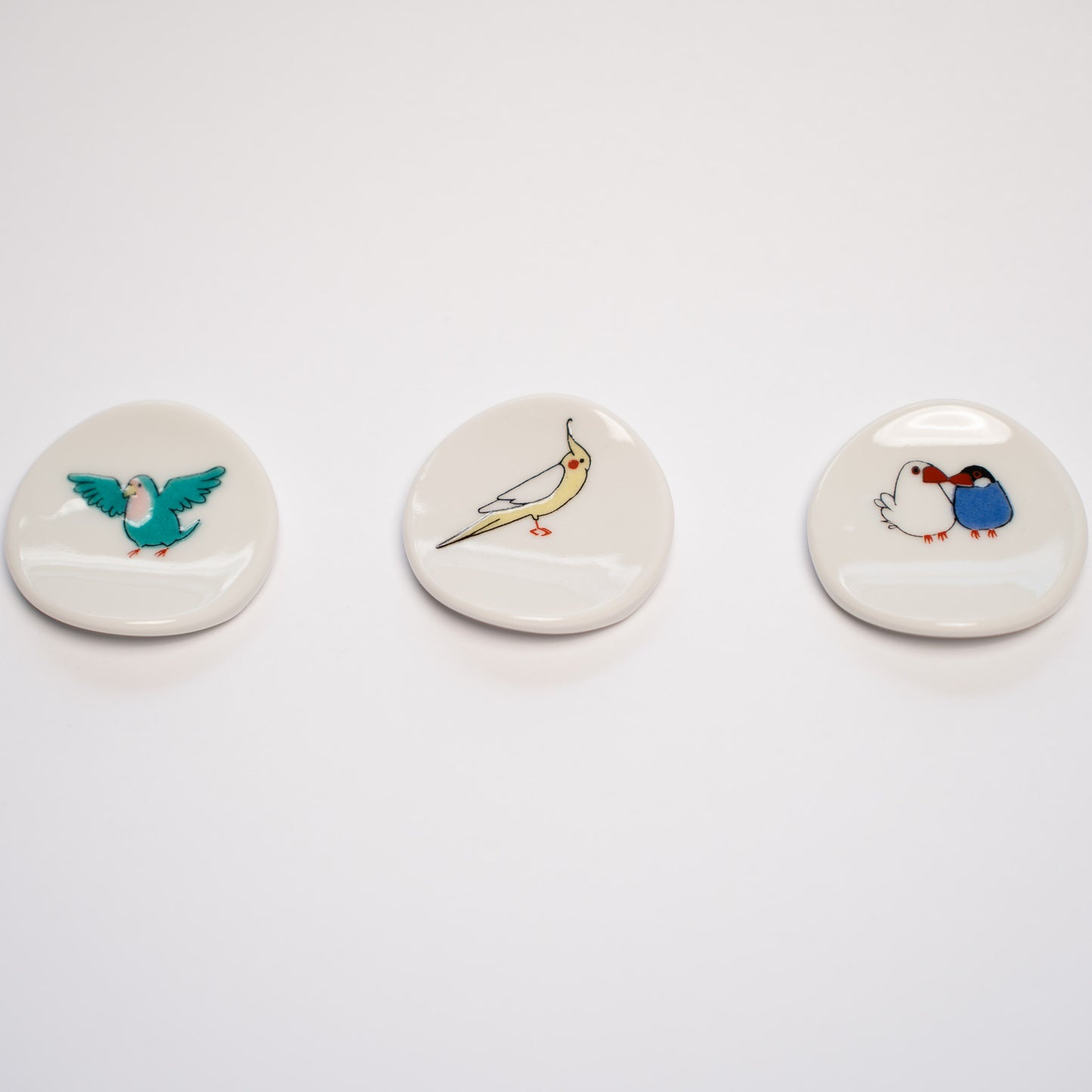 KUTANI SEAL small bird chopstick rest (F)