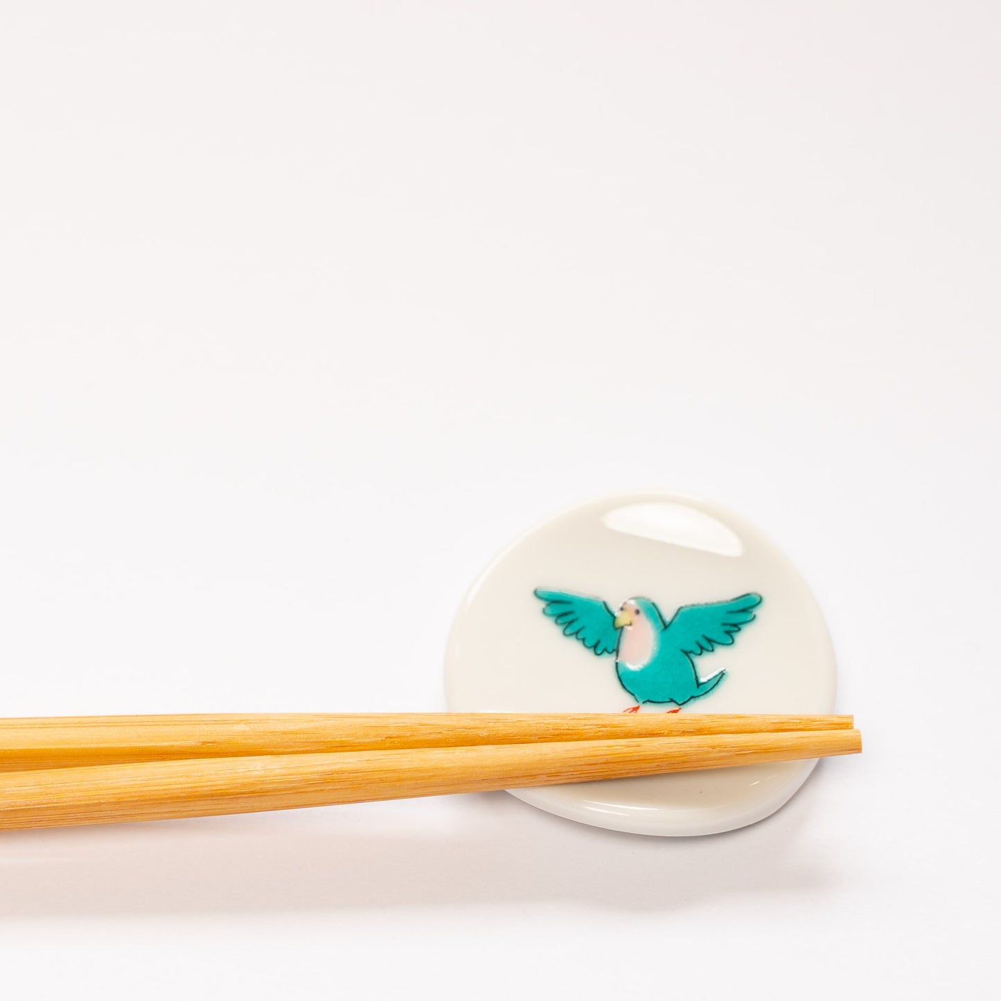 KUTANI SEAL small bird chopstick rest (F)