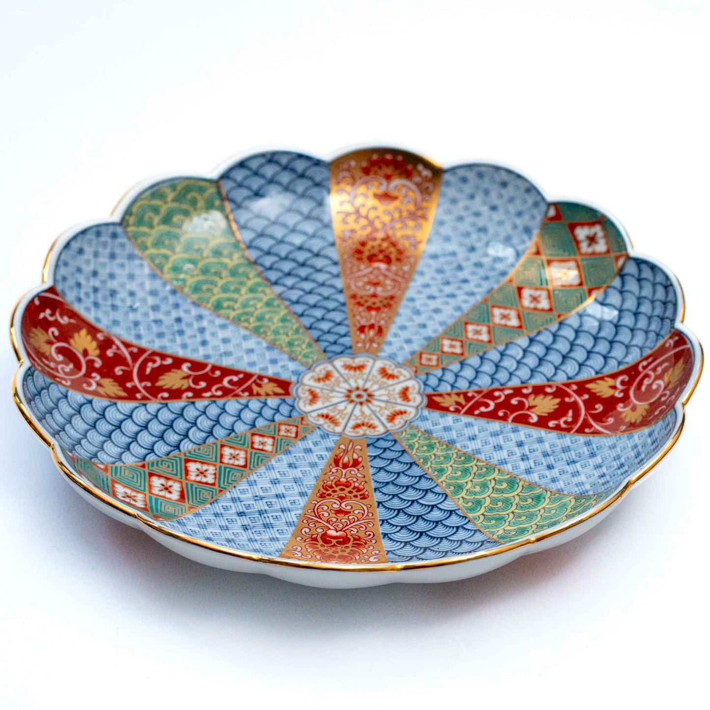 Rinkuro Kiln Old Imari Chrysanthemum Plate