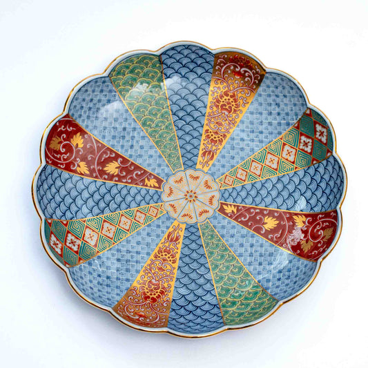 Rinkuro Kiln Old Imari Chrysanthemum Plate