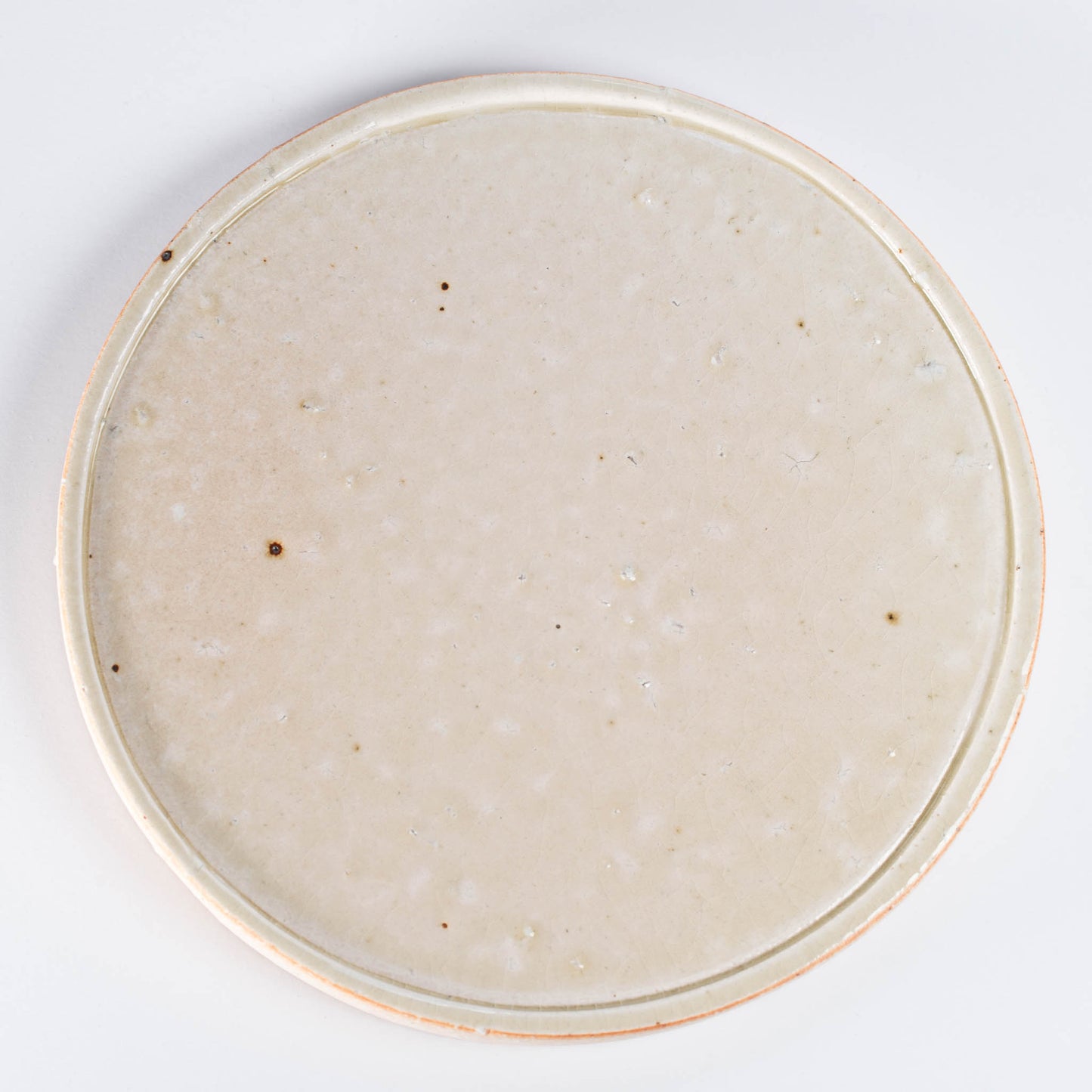 Meizan Kiln Old Shigaraki Plate - White Glaze
