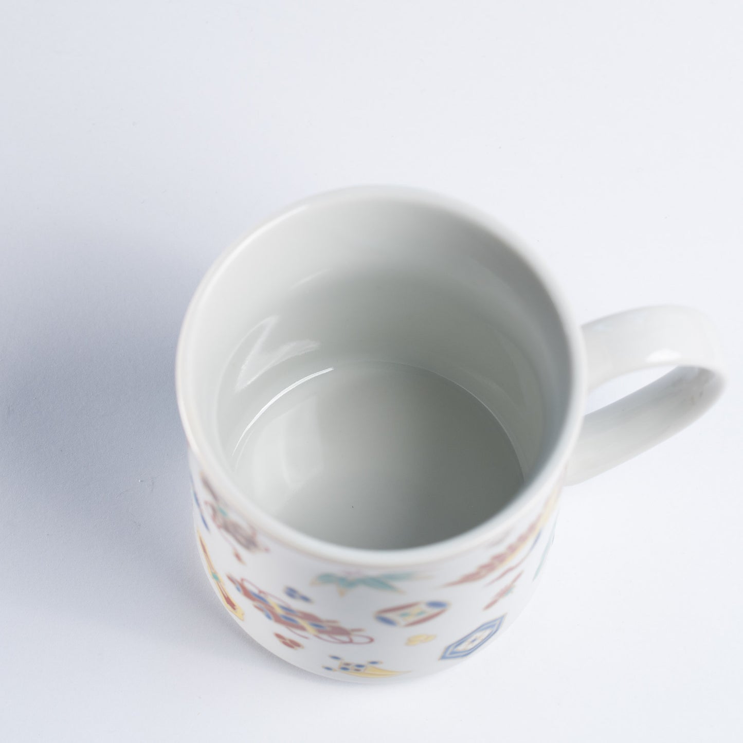 Stylish Kutani Ware Mug, Made in Japan