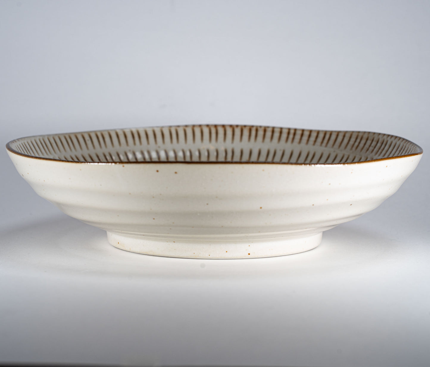 Mino Ware Plate - Mino Folk Art Pattern