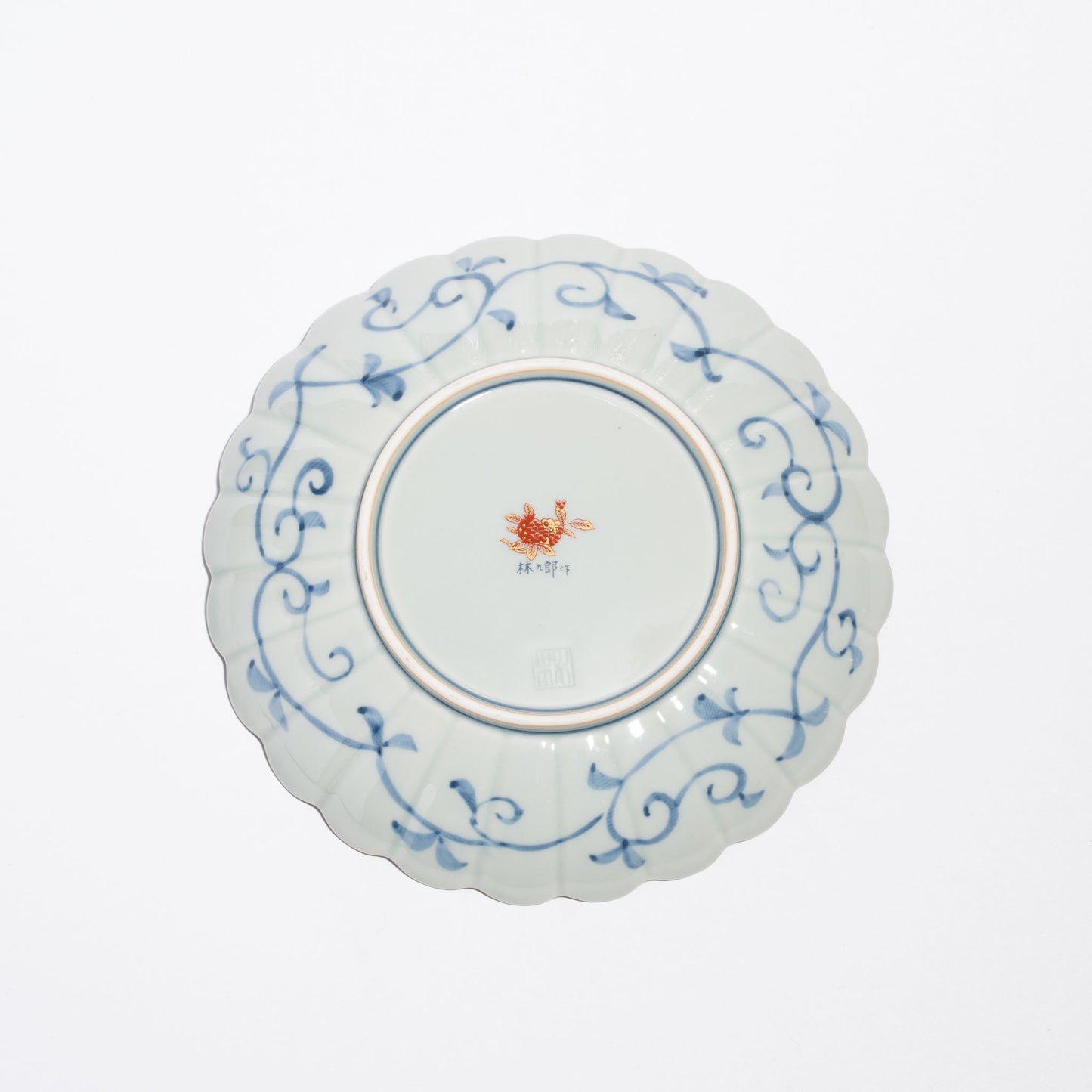 Sakura Plate Red 19cm Rinkuro Hasami Ware