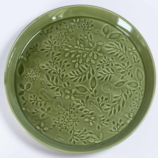 Narumi Anna Emilia Plate - Forest Green