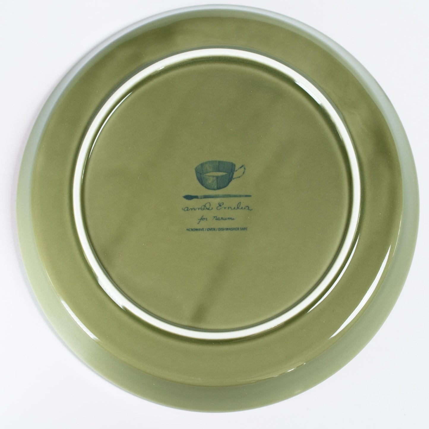 Narumi Anna Emilia Plate - Forest Green