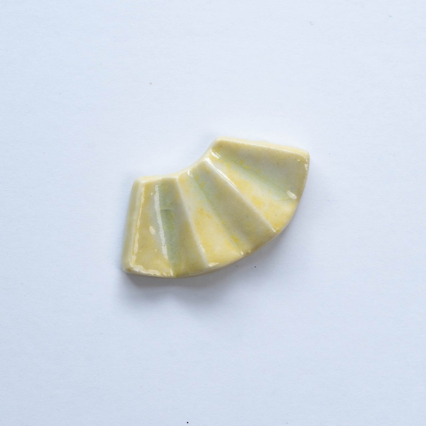Confectionery wooden shaped lucky chopstick rest (Yellow Fan)