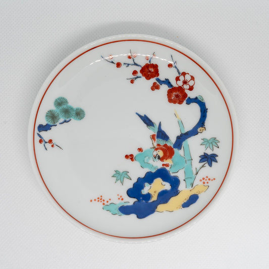 BARBAR MARUHIRO IROE Small Plate -Macaw