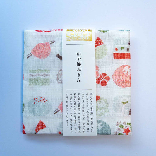 Kayaori Dishcloth Japanese Sweets Winter