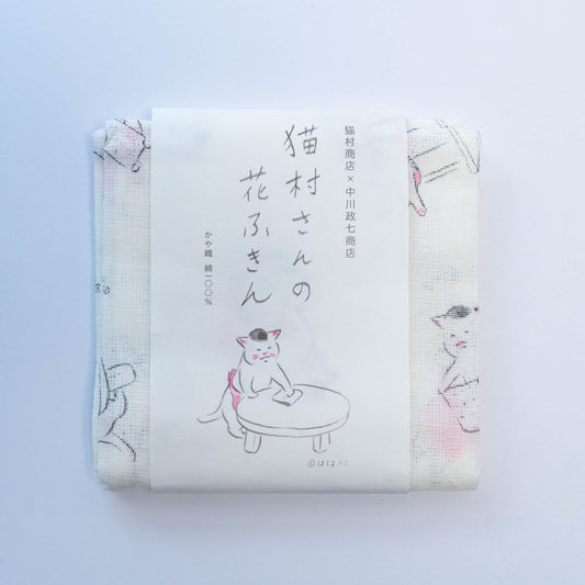 Nekomura's flower dish towel