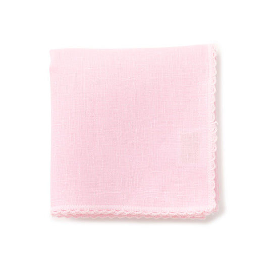 Linen handkerchief dyed with flowers